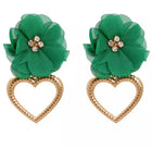 Lotus Heart Studs