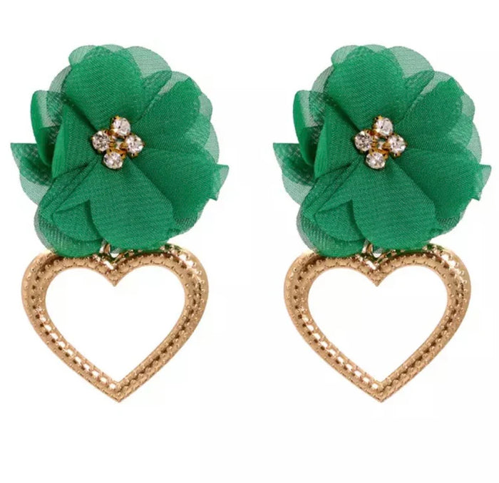 Lotus Heart Studs