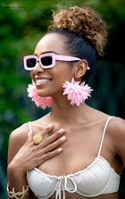 Aloha Petal Hoops