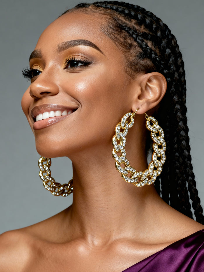 Urban Crystal  Hoops
