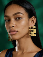 Africa Square Studs