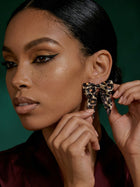 Wild Print Bow Studs