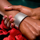 Checkered Silver Cuff