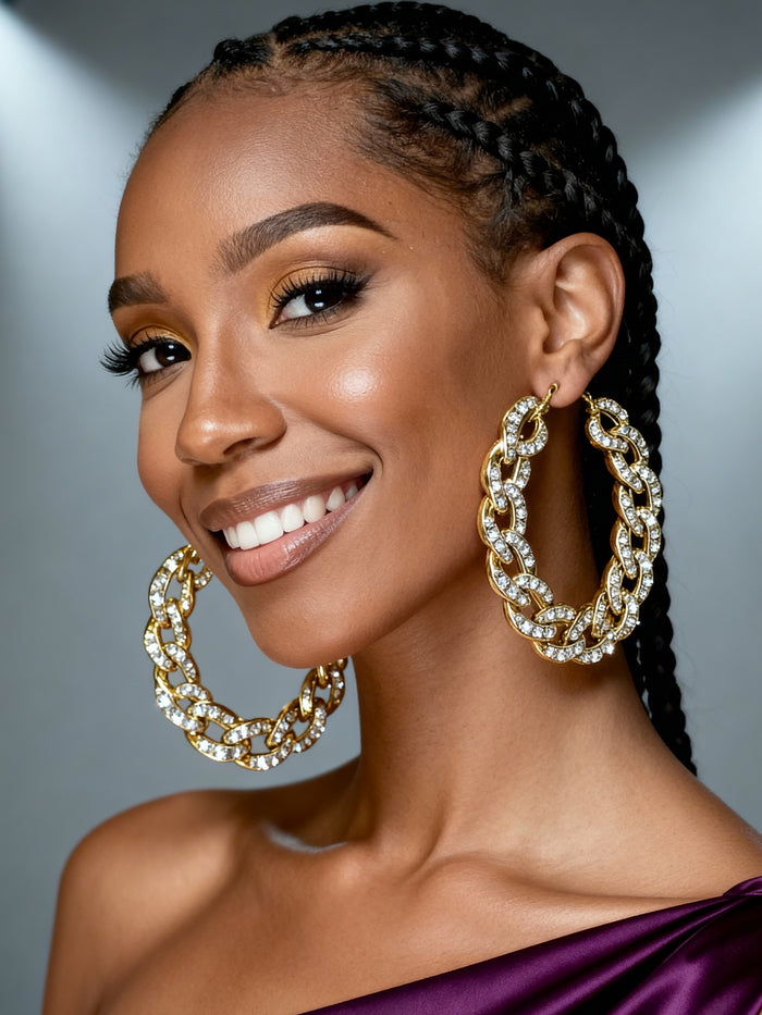 Urban Crystal  Hoops