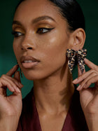 Wild Print Bow Studs