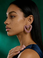 Swan Hearts Studs