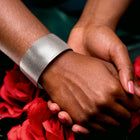 Checkered Silver Cuff