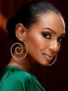Spiral Oversized Studs