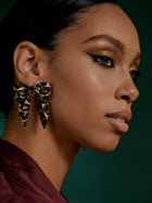 Wild Print Bow Studs