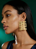 Africa Square Studs