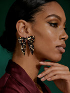Wild Print Bow Studs