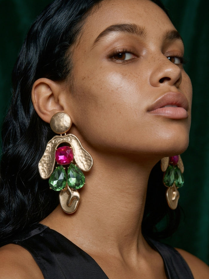 Boho Brass Crystal