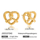 Knotted Heart Studs