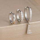 3pc Silver Initial