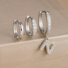 3pc Silver Initial