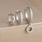 3pc Silver Initial