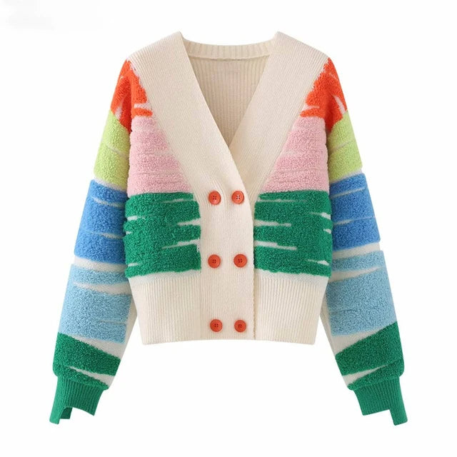 Rainbow Striped Knit