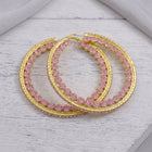 Double Crystal Hoops