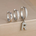 3pc Silver Initial