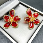 Translucent Floral Studs