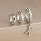 3pc Silver Initial