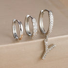 3pc Silver Initial