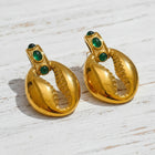 Abhi Cowrie Studs